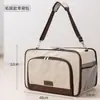 Bolsa de Transporte para Pet Estilo Hippie com Carrinho, Mochila Portátil de Grande Capacidade, Bolsa de Ombro Transversal para Cachorro, Bolsa Expansível para Gato