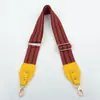 Nuevo colorido tejido ancho a rayas estampado correa ancha para el hombro estilo étnico bandolera femenina estilo coreano versátil un solo hombro chica estilo occidental