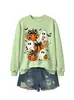 Amazon eBay estación independiente moda divertida versátil mujer fantasma calabaza murciélago lazo sudadera transfronterizo