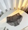 Calcinhas Rendadas Picantes com Estampa de Leopardo e Bolinhas, Pretas e Brancas Vazadas de Cintura Alta Finas para Mulheres