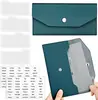 Carteira envelope em couro PU, carteira multifuncional com compartimento grande para notas, espaço para notas e cartões, carteira simples para negócios