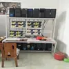 Estante de Almacenamiento para el Hogar Caja de Computadora de Metal Desnudo para Estudio Soporte para Placa Base Estante de Ángulo de Acero para el Hogar Estante Principal para Mover Ladrillos