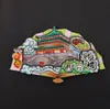 Imanes de Nevera de Madera Estilo Chino, Souvenirs de Atracciones Turísticas Chinas, Pegatinas Magnéticas 3D al por Mayor