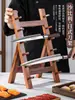 Suporte Japonês de Facas de Salmão Multicamadas Suporte de Faca Sushi Sabiri Rack de Madeira para Exibição de Sashimi Rack de Armazenamento para Utensílios de Cozinha