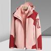 Rush Clothes Chaqueta Desmontable Tres en Uno Otoño e Invierno Ropa Gruesa y Cálida para Exterior Impermeable a Prueba de Viento Ropa de Trabajo de Dos Piezas