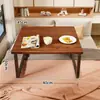 Mesa Pequeña para Ventana, Mesa de Café Pequeña para Dormitorio, Mesa Baja para Piso Tatami en Apartamento Pequeño, Escritorio Bajo para Cama en Casa