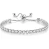 Dragón y Europa y los Estados Unidos moda caliente nueva pulsera de amor de circón en oro rosa simple de aleación de diamante para mujer