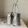 Bolso Tote Personalizado con Estampado de Leopardo de Alto Valor para Mujer, Otoño 2026, Bolso de Felpa Grande con Capacidad para Hombro, Bolso de Hombro para Viajes