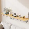 Estante de pared tabla de madera de una sola tabla sala de estar mesita de noche estante de soporte sin perforación estante flotante de pared para el hogar