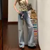 Chao Li tem estoque Calça dupla Comprimento baixo Cintura baixa Micro flare Jeans Feminino 2026 Novo Outono Elástico Emagrecedor Versátil Comprimento total