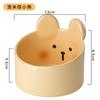 Oso cuenco de cerámica para gato cuenco para perro gato mascota utensilios para comida de mascota alto anti-vuelco cuenco de arroz cuenco para perro cuenco para comida de gato suministros para mascotas