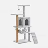 Estrutura de escalada multinível para gatos com cama confortável para gatos, rede, poste arranhador, árvore para gatos interna, suprimentos para animais de estimação tudo-em-um no atacado, direto do fabricante