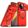 Adequado para capa de celular Redmi K80, capa de celular Xiaomi 14T com suporte de janela deslizante, capa de celular Redmi Note 15 Pro