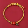 Doze Pulseiras de Projeção do Zodíaco, Pulseiras de Fio Vermelho para Mulheres, Oito Divindades Guardiãs, Pulseiras de Fio Vermelho Tecidas à Mão