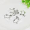Accesorios de Clip para Oreja con Tornillo No Perforante, Joyería Adhesiva Ajustable sin Dolor, Base para Pendientes Hecha a Mano DIY sin Perforación