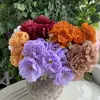 Ramo de flores de seda de peonía de 7 cabezas estilo nórdico para decoración del hogar, ramo pequeño, ramo de mano, decoración de boda, flores artificiales