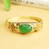 Pulseira de Ágata Verde Aiyu Pulseira Flor de Calcedônia Amarela Estilo Étnico Atacado de Fábrica Dropshipping S4022004