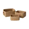 Cesta de Almacenamiento Tejida con Cuerda de Papel para Dropshipping Transfronterizo Caja de Almacenamiento para Mesa de Centro de Escritorio Cesta de Almacenamiento para Snacks Cosméticos Ratán