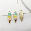 Conjunto de 22 Pingentes de Sorvete de Liga Mista, Pingentes de Copo de Suco, Pingentes Criativos para Pulseira, Colar, Brincos DIY