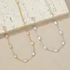 Pulsera de Plata de Ley S925 Japonesa de Lujo Ligero con Nácar Blanco para Mujer, Chapada en Oro de 18 Quilates, Joyería Vintage de Alta Gama, Regalo