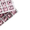Pedrería para Uñas con Base Puntiaguda, Gota de Agua, Cuadrada, Súper Brillante, Corazón Torcido, Cristal, Pedrería de Forma Irregular, Decoraciones para Uñas, Moños de Pedrería