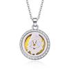 Suministro de Fábrica Difusor de Perfume Espiral Collar de Aceite Esencial de Aromaterapia Acero Inoxidable de Alta Calidad Collar para Mujer