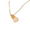 Transmisión en vivo mismo estilo Collar Bolsa de la Suerte moda para mujer estilo lujo ligero colgante de jade blanco imitación temperamento simple cadena clavicular de acero de titanio joyería
