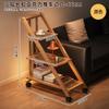 Mesita de noche plegable, estante de almacenamiento, mesa de centro multicapa, sofá, estantería, suelo, dormitorio, mesa con carrito para refrigerios