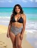 Venta al por mayor de fábrica original, estilo de traje de baño bikini talla grande, material especial de poliéster representa el 82%, material de spandex representa el 18%, adecuado para nadar, parque acuático, aguas termales, vacaciones en la playa.