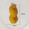 Pendente de Frutas e Legumes Realistas Mais Vendidos no Exterior Acessórios de Resina Brincos Colares Chaveiro Enfeites DIY Feitos à Mão