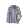 Camiseta Térmica de Base Cálida para Otoño e Invierno para Niños, Top de Otoño para Niños Estilo Coreano de Cuello Medio, Ropa Interior para Bebés Niñas Top de Color Sólido de Cuello Medio-Alto