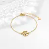 Accesorios de hip hop estilo coreano Pulsera del árbol de la vida europea y americana Cadena cruzada nueva de comercio exterior Pulsera simple de estilo frío