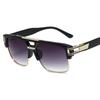 Bisagra de Metal Transfronteriza Gafas de Sol para Deportes al Aire Libre Caja para Hombres Gafas Retro de Moda para Mujeres Gafas Geniales