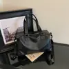 Bolsa de Viaje Corta Distancia de Cuero Suave Retro Gran Capacidad Tacto de Alta Gama Bolso de Hombro para Mujer Lujo Ligero Equipaje de Mano para Viaje de Negocios