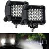 Venta directa de fábrica Nueva lámpara de 4 filas de cuentas de luz de tira brillante 72W 4 pulgadas luz de trabajo súper brillante luz modificada para vehículo todoterreno