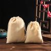 Bolsas de Algodón Personalizadas con Impresión de Logotipo, Embalaje de Regalo Transpirable de Algodón Puro, Bolsas con Cordón para Almacenamiento de Arroz y Granos