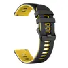 Correa de repuesto de silicona de doble capa de dos colores de 20 mm para Jiaming Garmin Forerunner 55 158