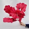 Flor artificial folha de bordo casamento flor falsa fileira de flores material de combinação pacote folha de bordo decoração de casa fábrica de flores de seda atacado