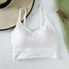 Ropa interior nueva de primavera y verano 2023 para mujer, camisola con espalda cruzada y pecho, ropa exterior, top de tubo fruncido, sujetador inalámbrico sin costuras