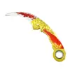 Adaga Scimitar Rotativa de Rebote Aprimorada C Fogo Dragão F Linha Rotação Liga Modelo Arma Brinquedo Lâmina Fechada