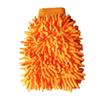Guantes para lavar autos de vellón coral engrosado, trapo para autos, guantes de espuma, terciopelo largo de un solo lado, doble cara, guantes de chenilla para limpiar autos
