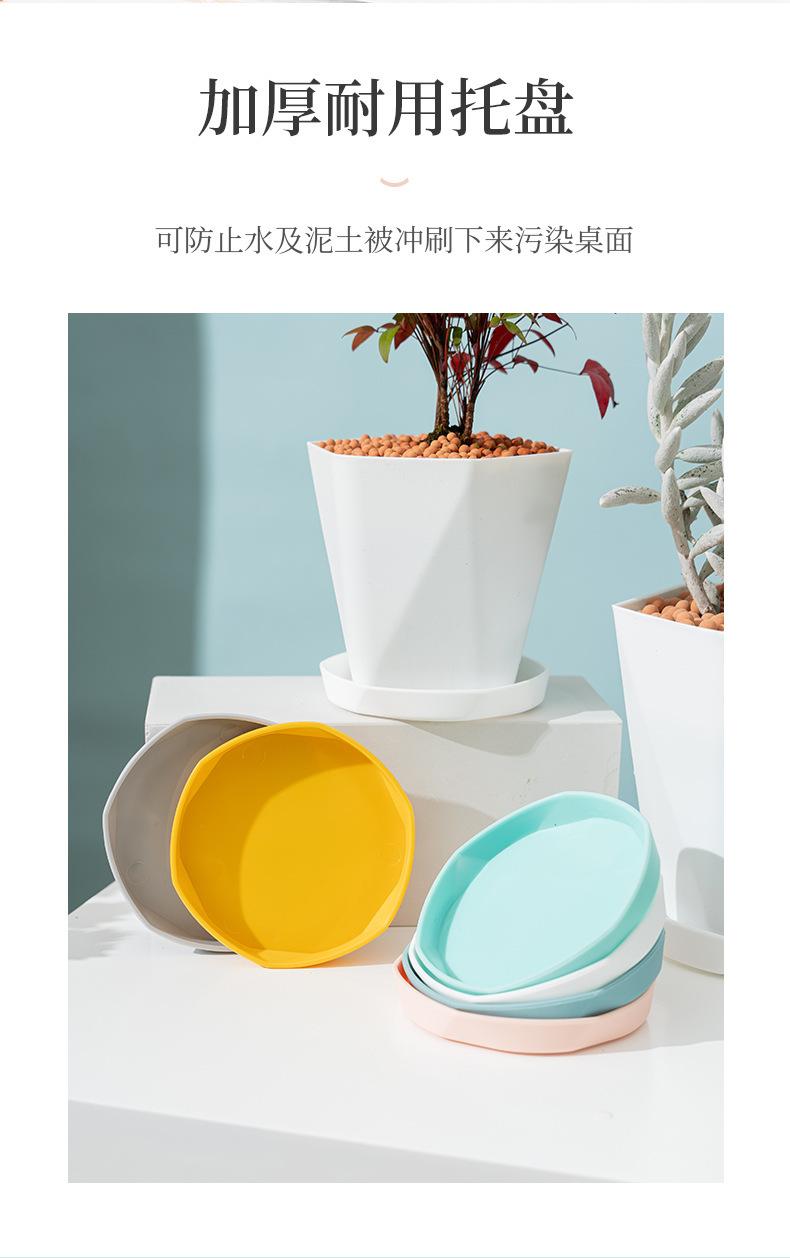 北欧简约塑料创意个性树脂加厚小加仑家用盆栽绿萝特价