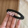 Pinza para el cabello con perla de Corea del Sur, sencilla, ovalada, coreana, grande, rota, con bola, para la cabeza