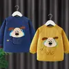 Babeo impermeable de pana de manga larga para otoño e invierno, diseñado para usarse al revés, para comer y proteger la ropa de las manchas