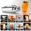 Suministro Directo de Fábrica Transfronterizo Nuevo Mezclador de Doble Capa Juego de 3 Piezas con Set de Coctelera con Recetas de Bartending para Uso Doméstico Portátil