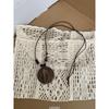 Nuevo Collar Anillo Retro Zen Estilo Chino Cadena Larga de Madera Estilo Nacional Accesorios Literarios Colgante