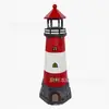 Farol Rotativo de Resina Solar Transfronteiriço Estilo Americano Lâmpada Decorativa para Paisagismo de Pátio Farol de Gramado Ornamentos de Jardim