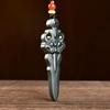Pendente oco de material fino de Jade Hetian de Xinjiang Natural Pingente de Jade Pingente de Contas Dzi Safira Ferramenta Mágica Martelo Mágico Pingente Venda por Atacado