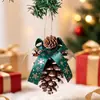 Piñas de Navidad en stock en color natural, Fruto de pino para árbol de Navidad, Colgantes de frutas secas para decoración navideña, Adornos de material para manualidades