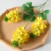 Flores Artificiales en Tonos Amarillos, Limón, Naranja, Dopamina, Estilo Bosque, Boda, Decoración del Hogar, Estilo Pintura al Óleo, Flores Falsas en Venta